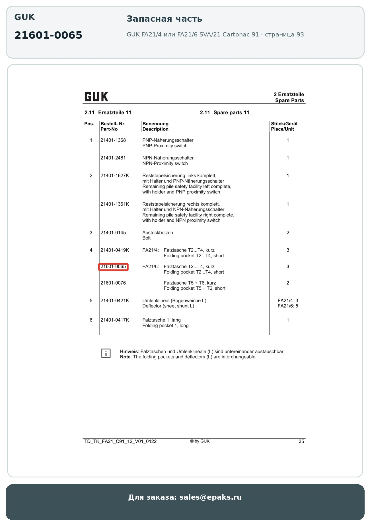 GUK 21601-0065