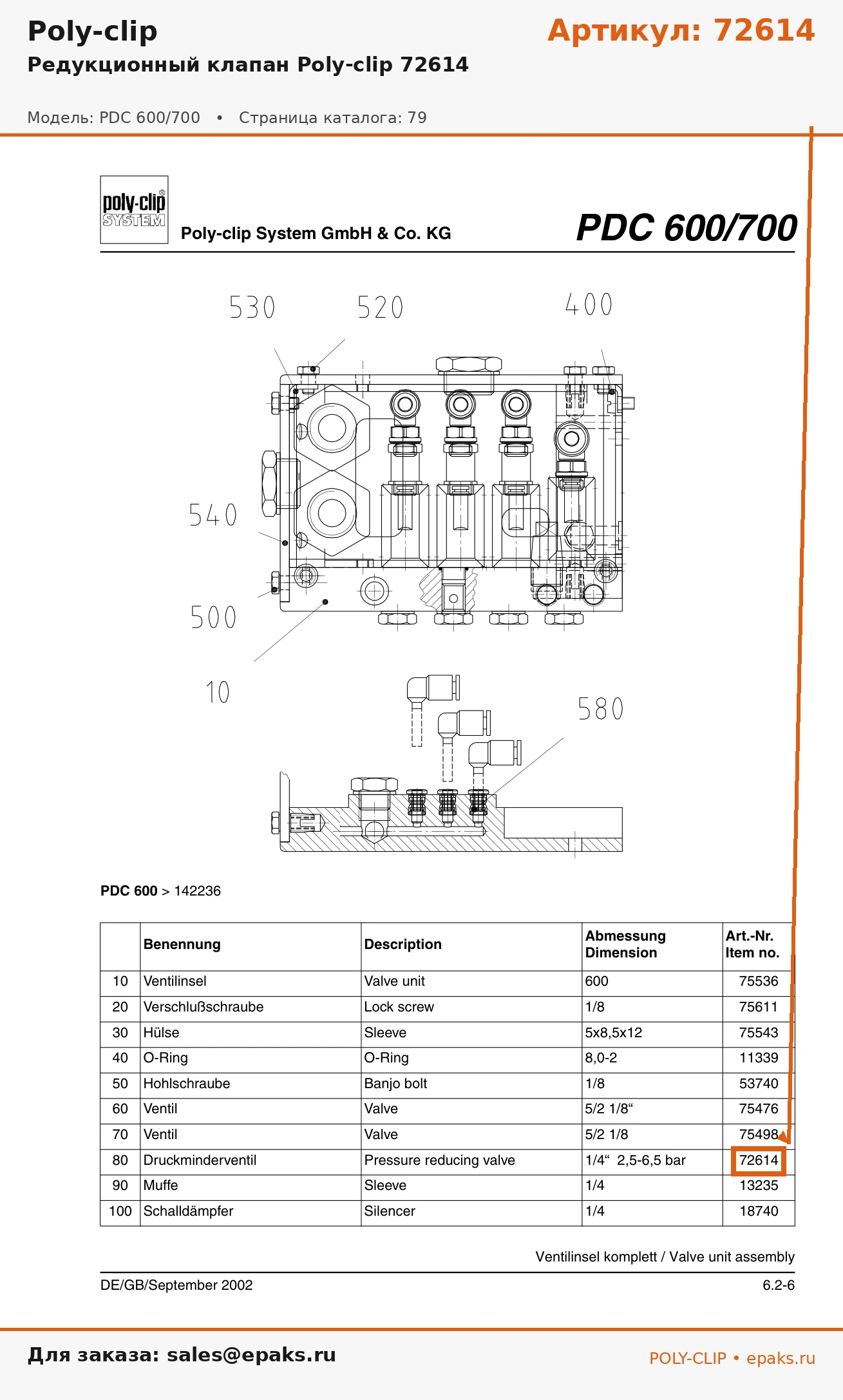 Poly-clip 72614