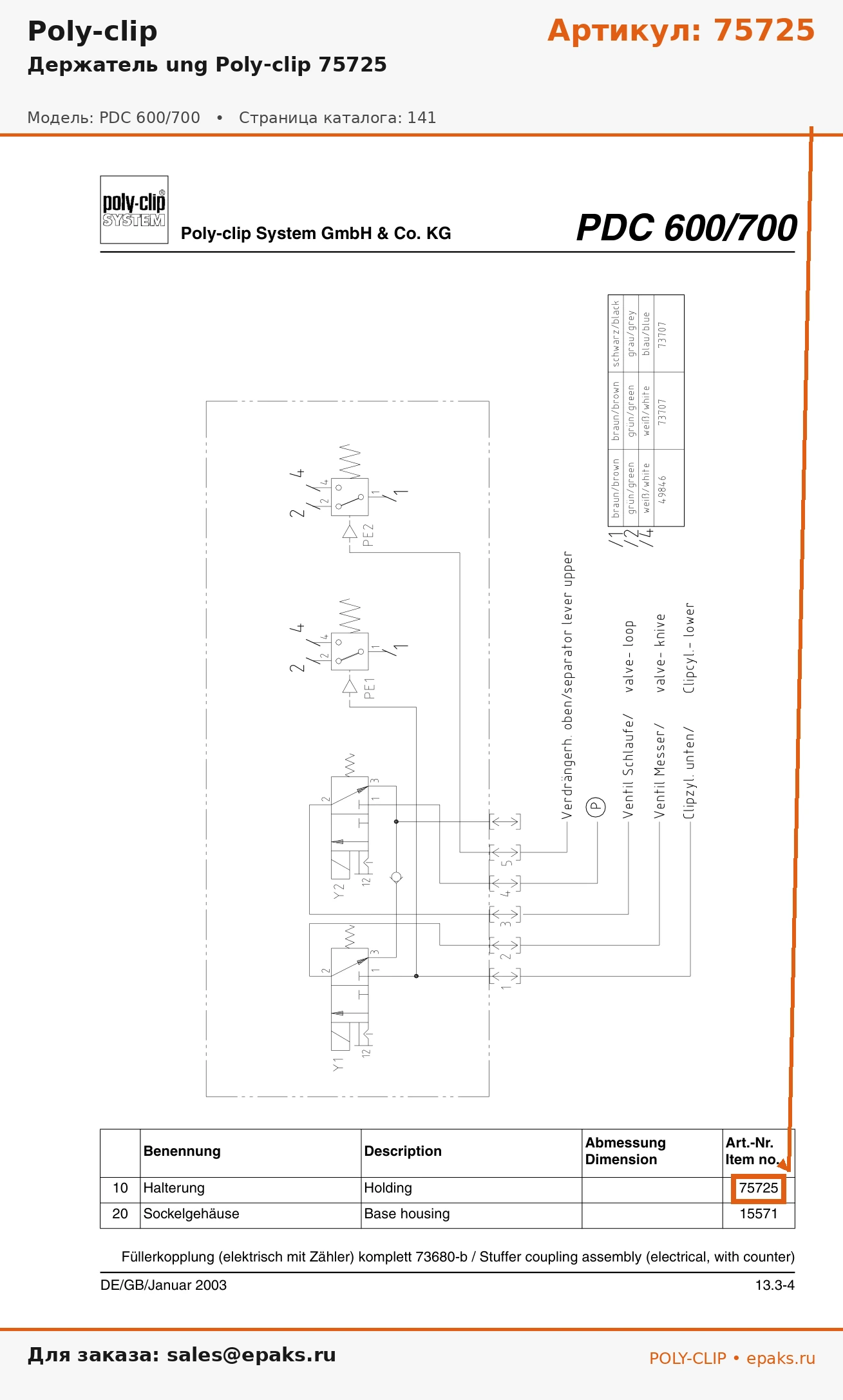 Poly-clip 75725