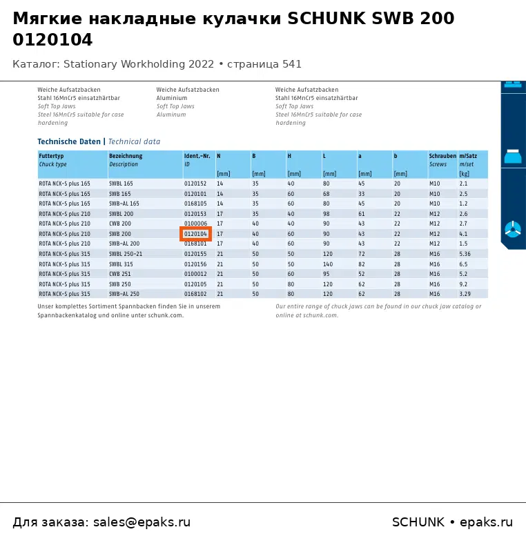 SCHUNK 0120104