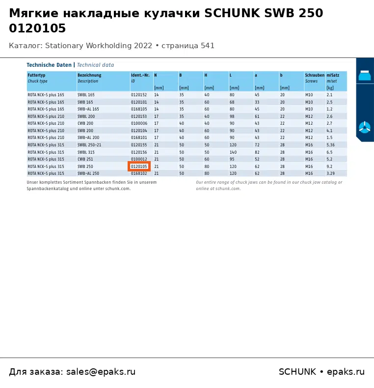 SCHUNK 0120105