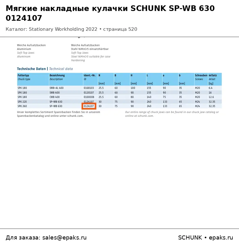 SCHUNK 0124107