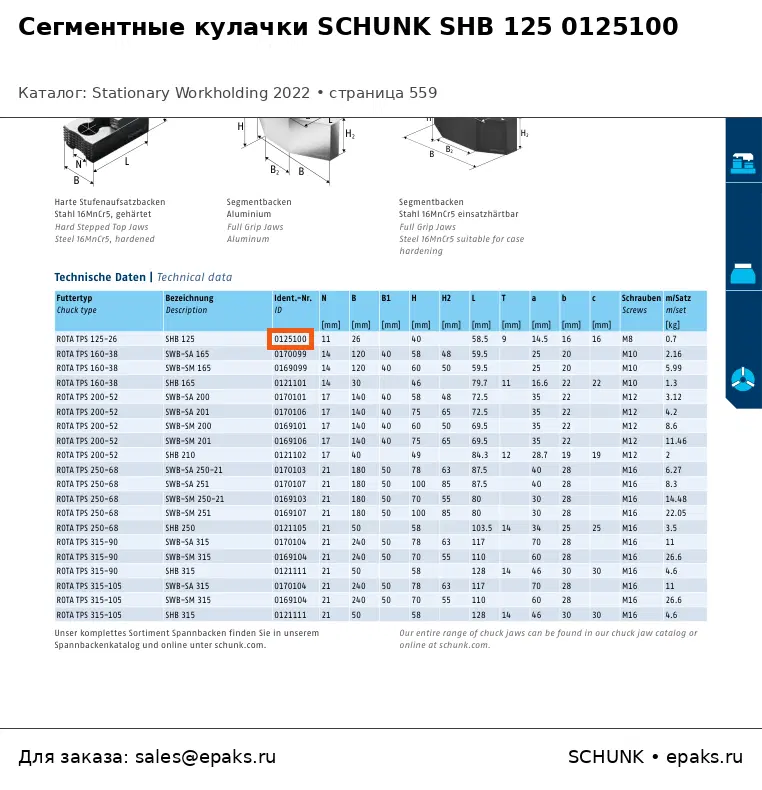 SCHUNK 0125100