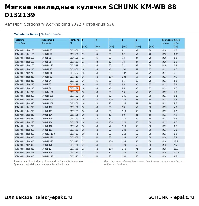 SCHUNK 0132139