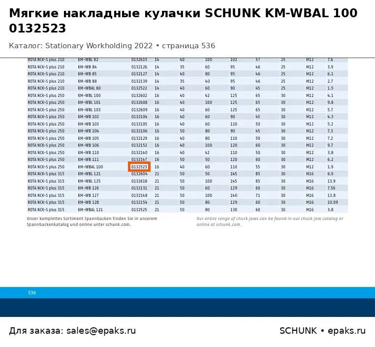 SCHUNK 0132523
