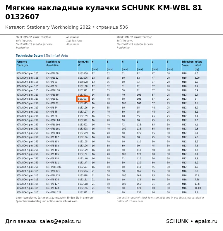 SCHUNK 0132607