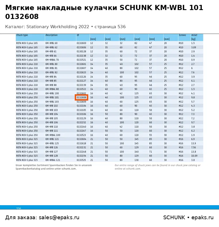 SCHUNK 0132608