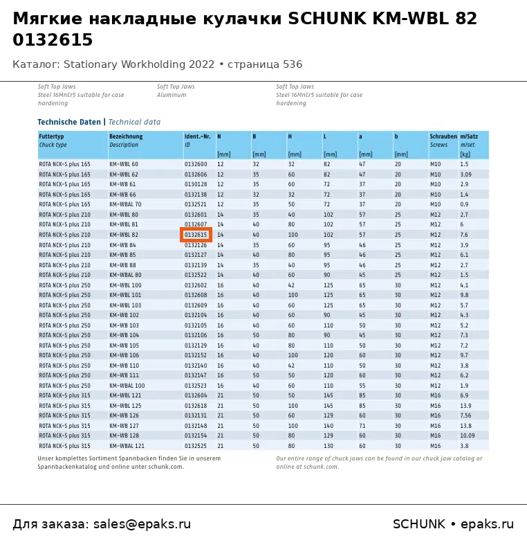SCHUNK 0132615
