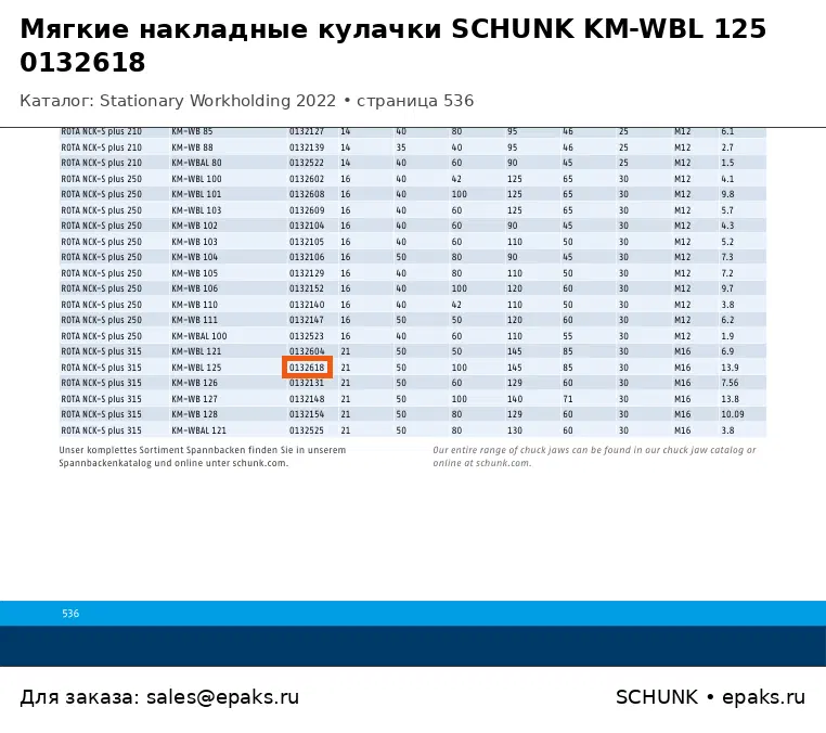 SCHUNK 0132618