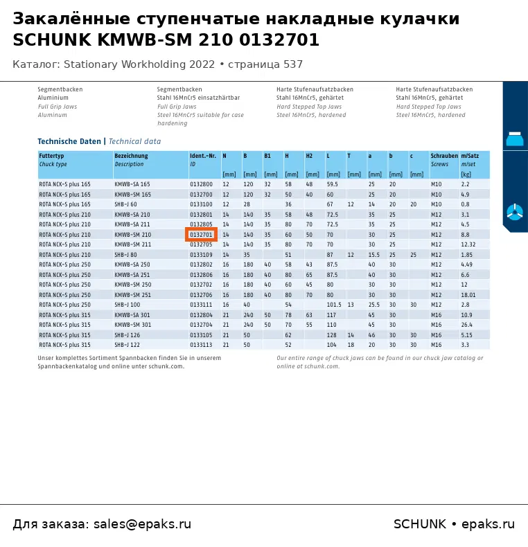 SCHUNK 0132701