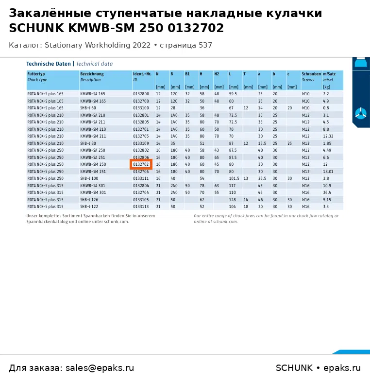 SCHUNK 0132702