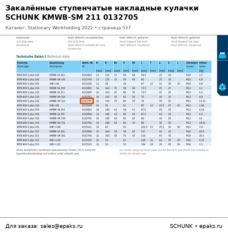 SCHUNK 0132705