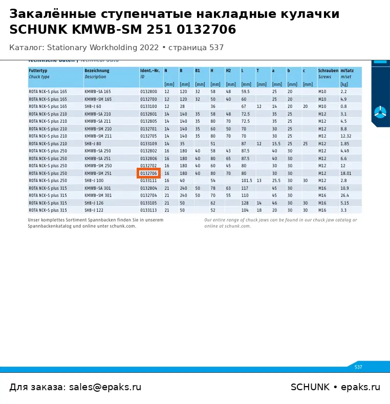 SCHUNK 0132706