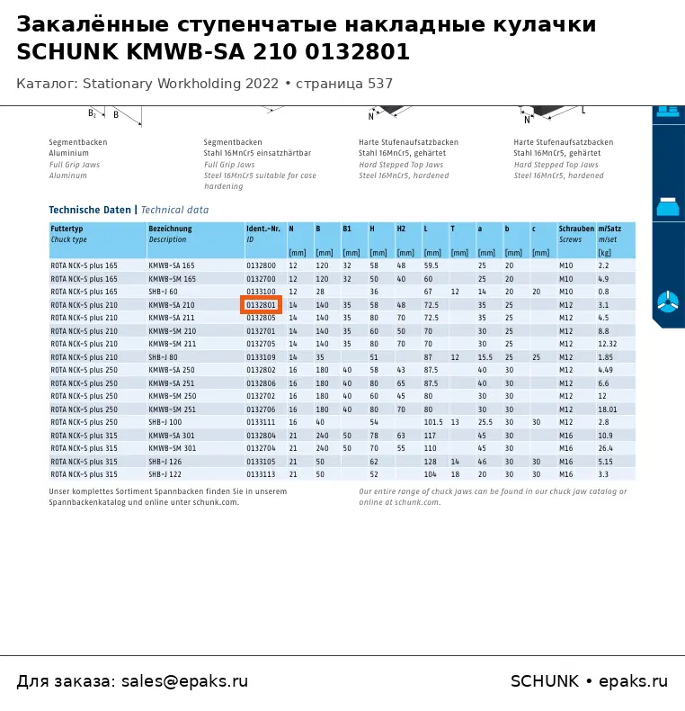 SCHUNK 0132801