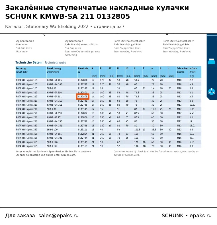 SCHUNK 0132805