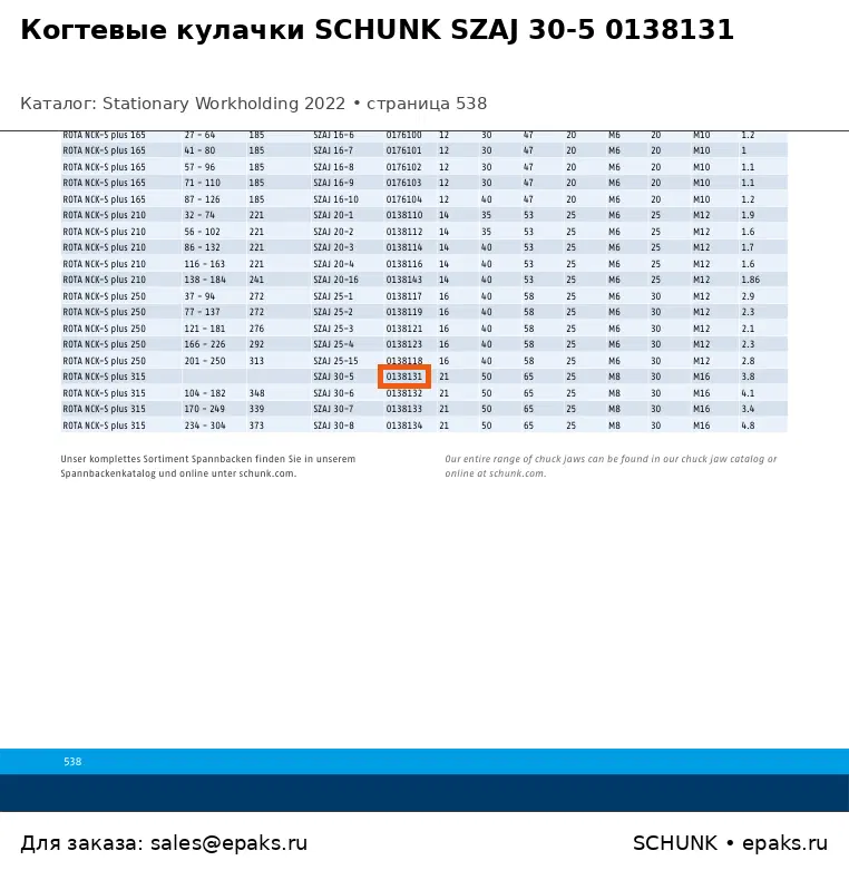 SCHUNK 0138131