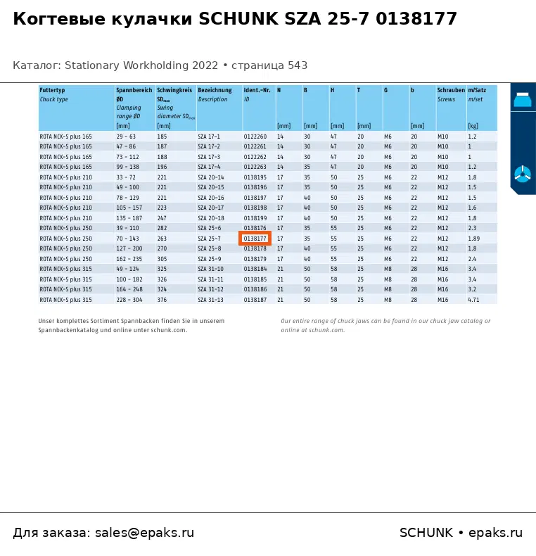 SCHUNK 0138177
