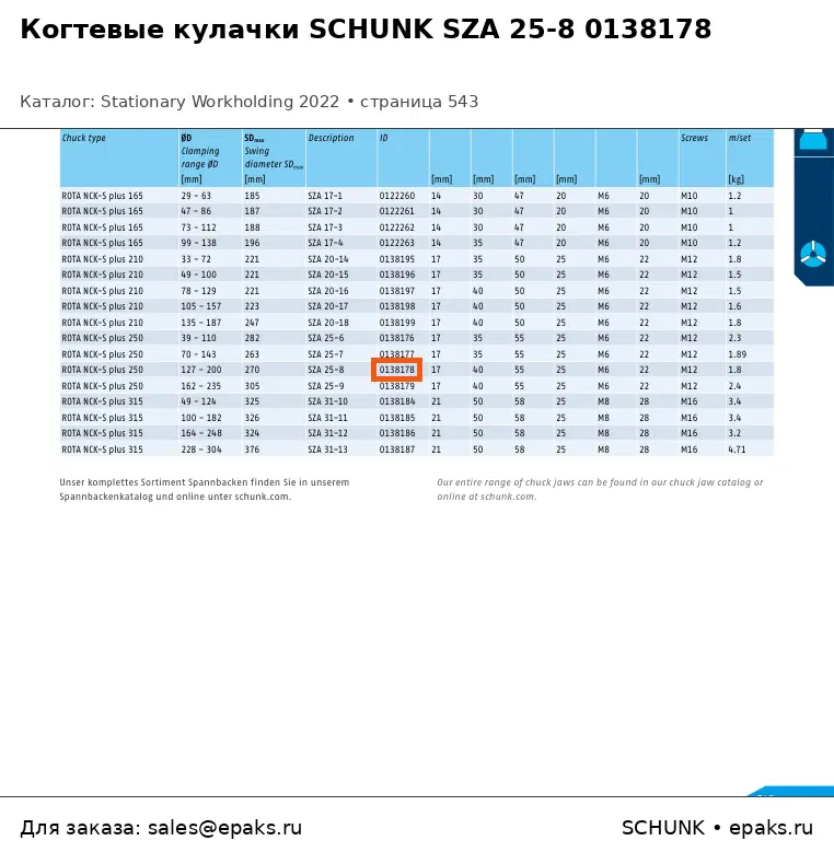 SCHUNK 0138178