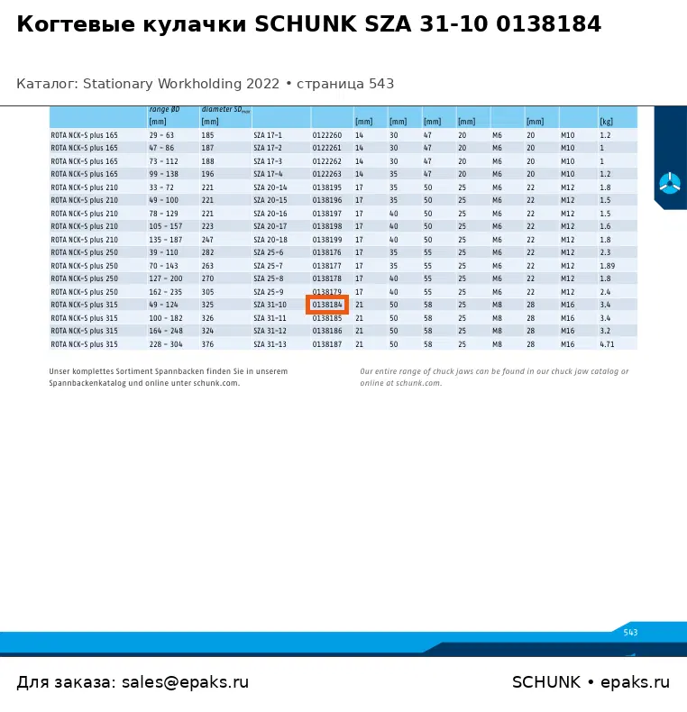 SCHUNK 0138184