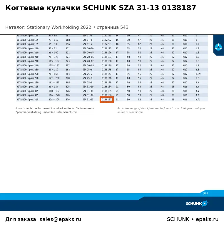 SCHUNK 0138187