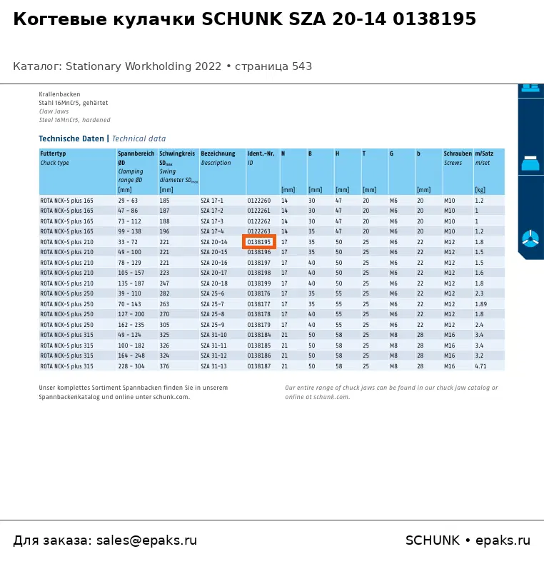 SCHUNK 0138195