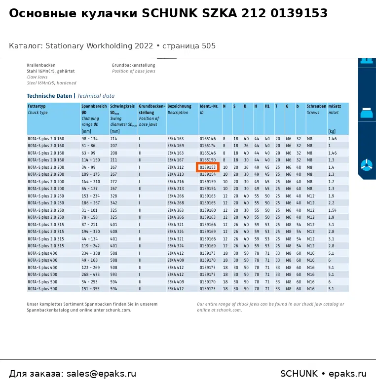 SCHUNK 0139153