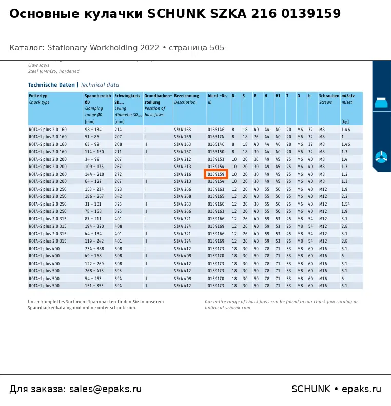 SCHUNK 0139159