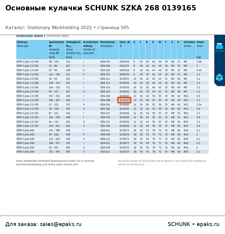 SCHUNK 0139165