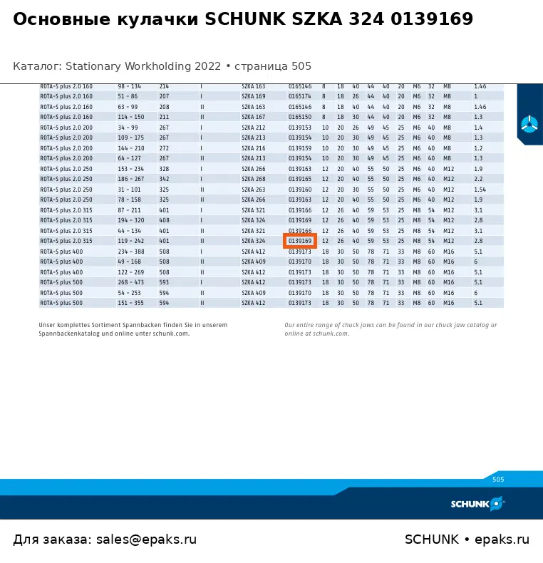 SCHUNK 0139169