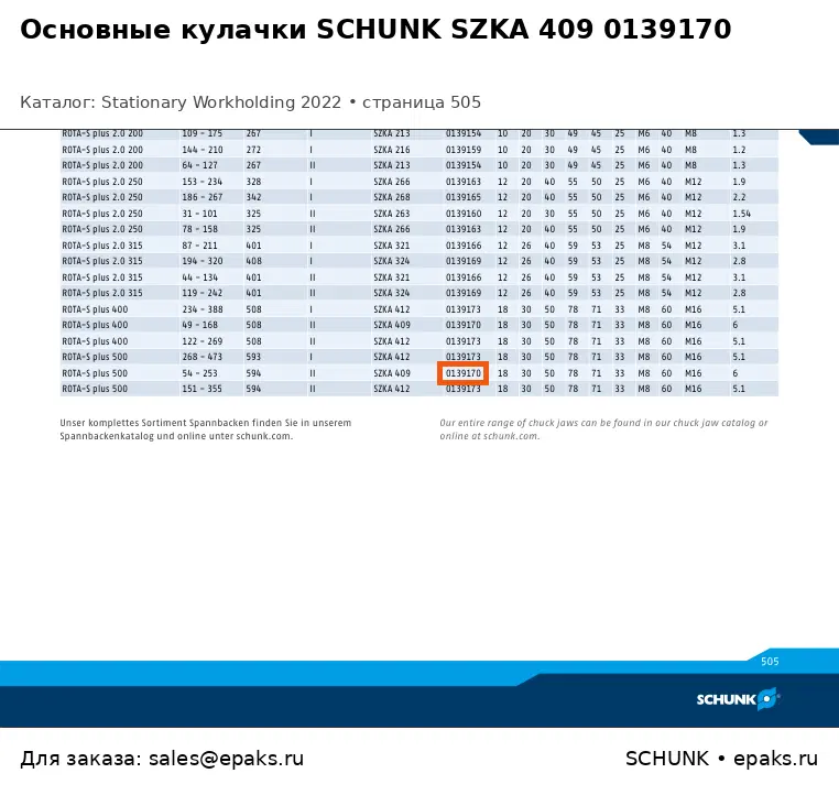 SCHUNK 0139170