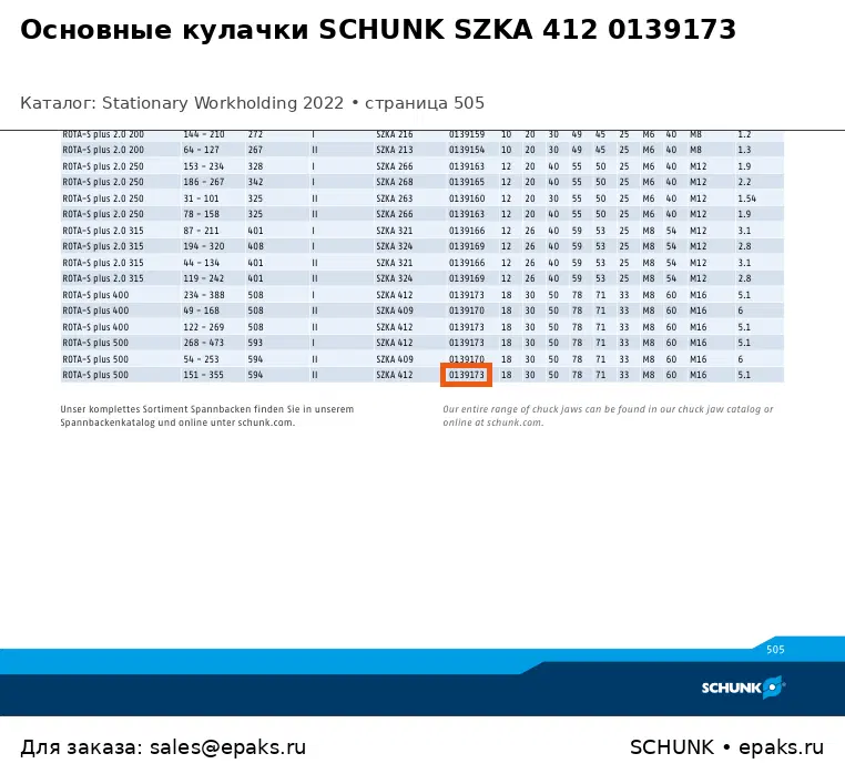 SCHUNK 0139173