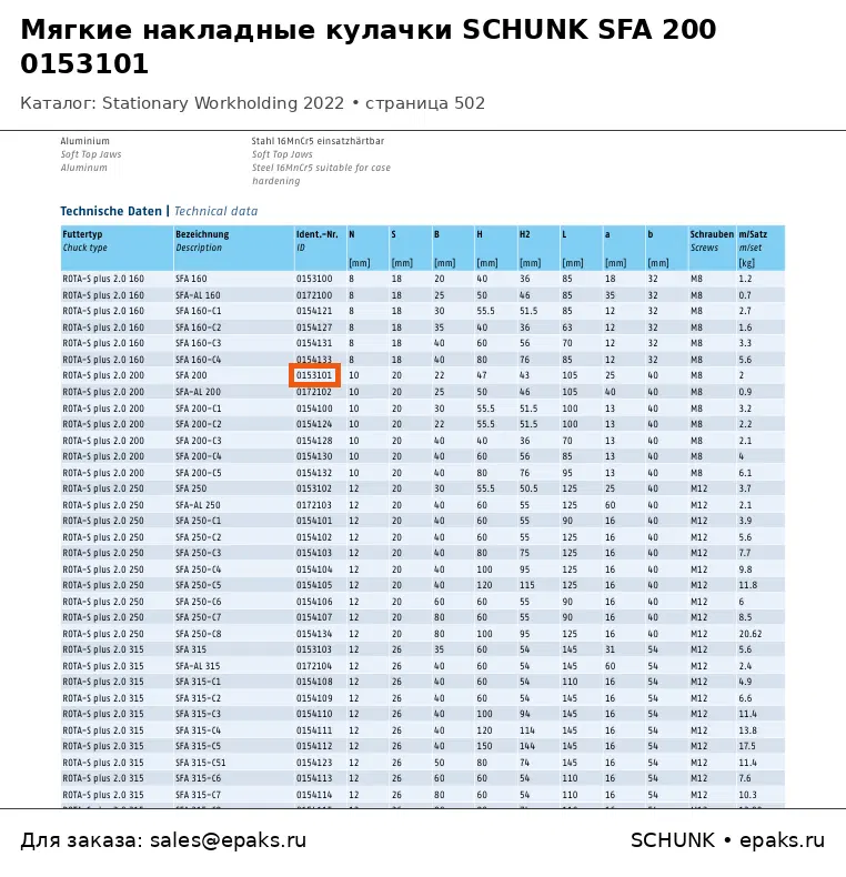 SCHUNK 0153101