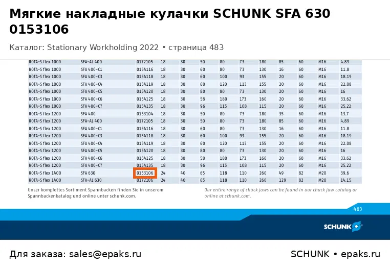 SCHUNK 0153106