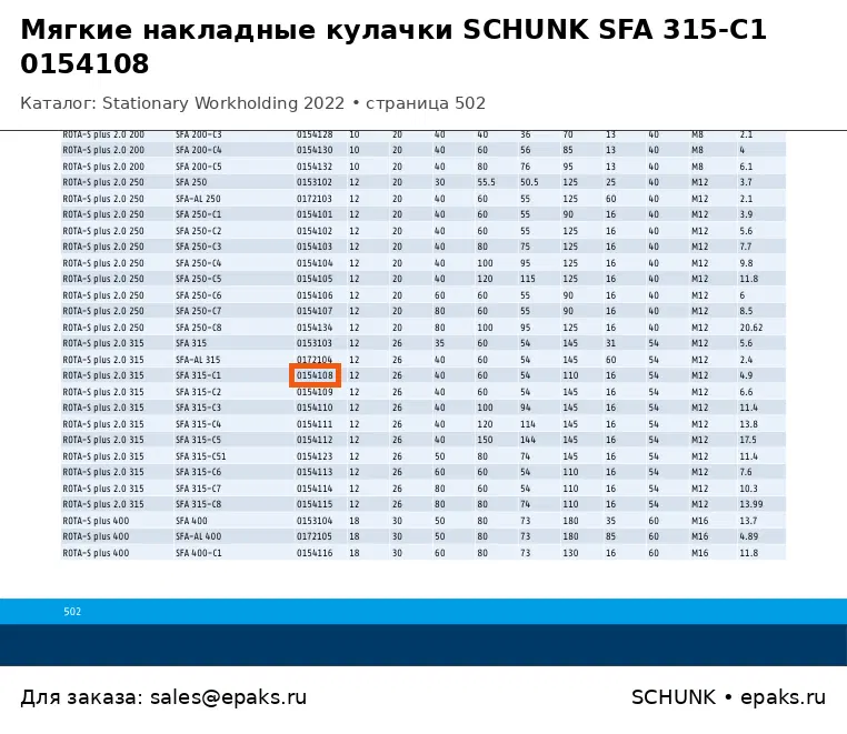 SCHUNK 0154108