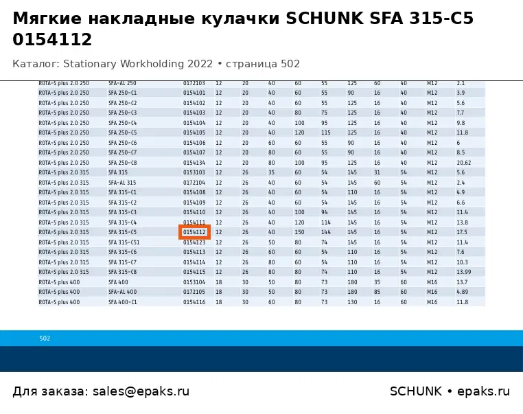 SCHUNK 0154112