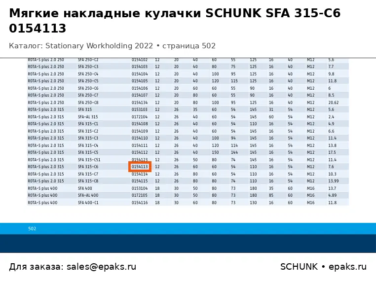 SCHUNK 0154113