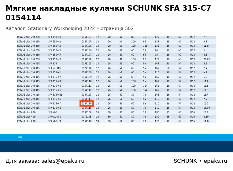 SCHUNK 0154114
