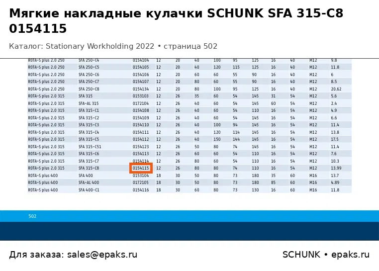 SCHUNK 0154115