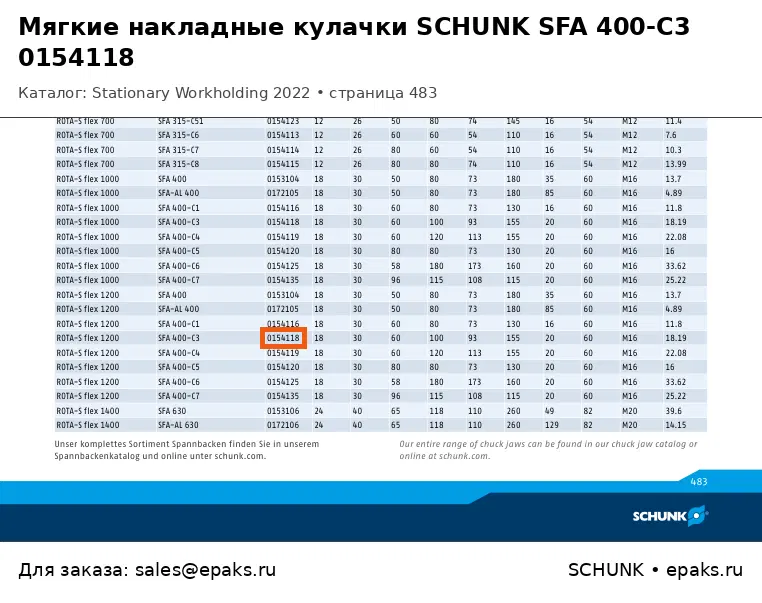 SCHUNK 0154118