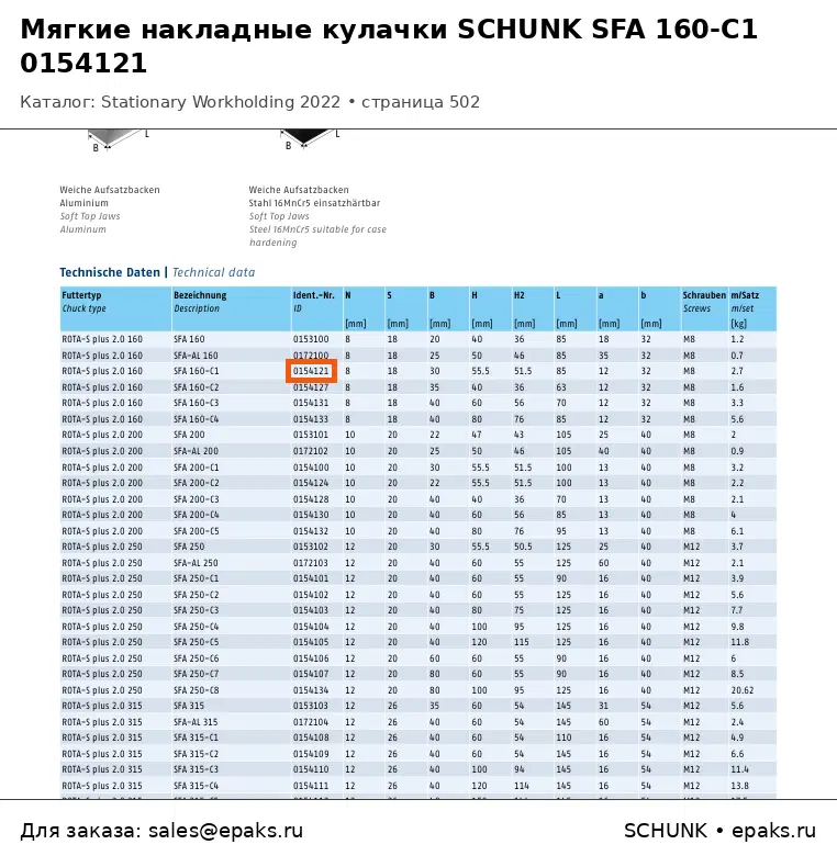 SCHUNK 0154121