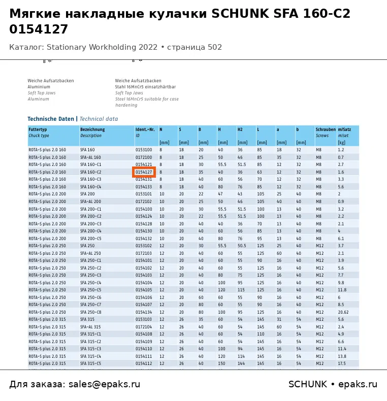 SCHUNK 0154127