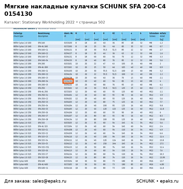 SCHUNK 0154130