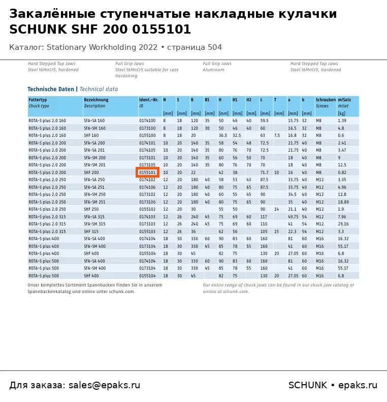 SCHUNK 0155101
