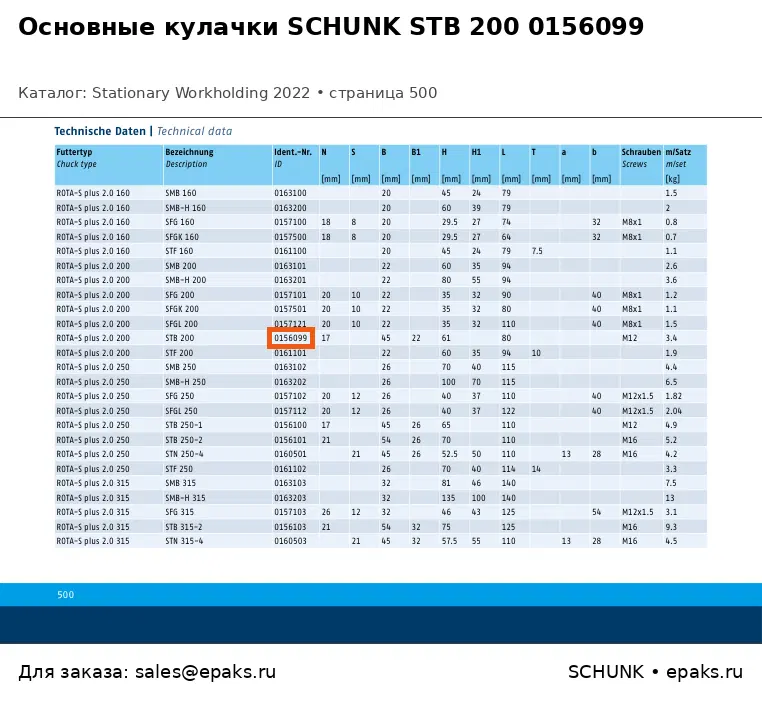 SCHUNK 0156099