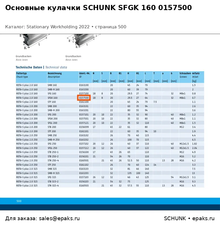 SCHUNK 0157500