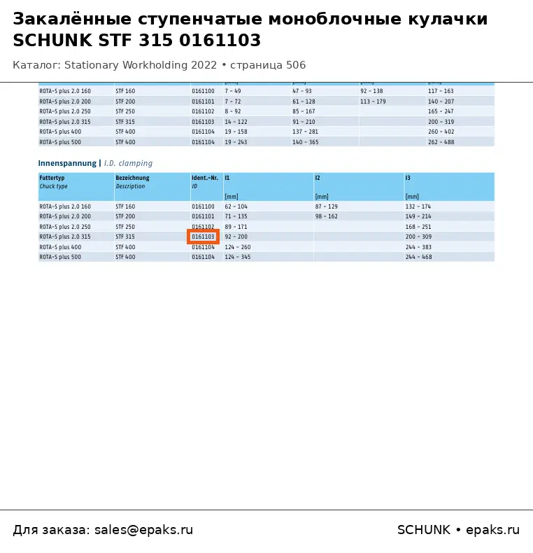 SCHUNK 0161103