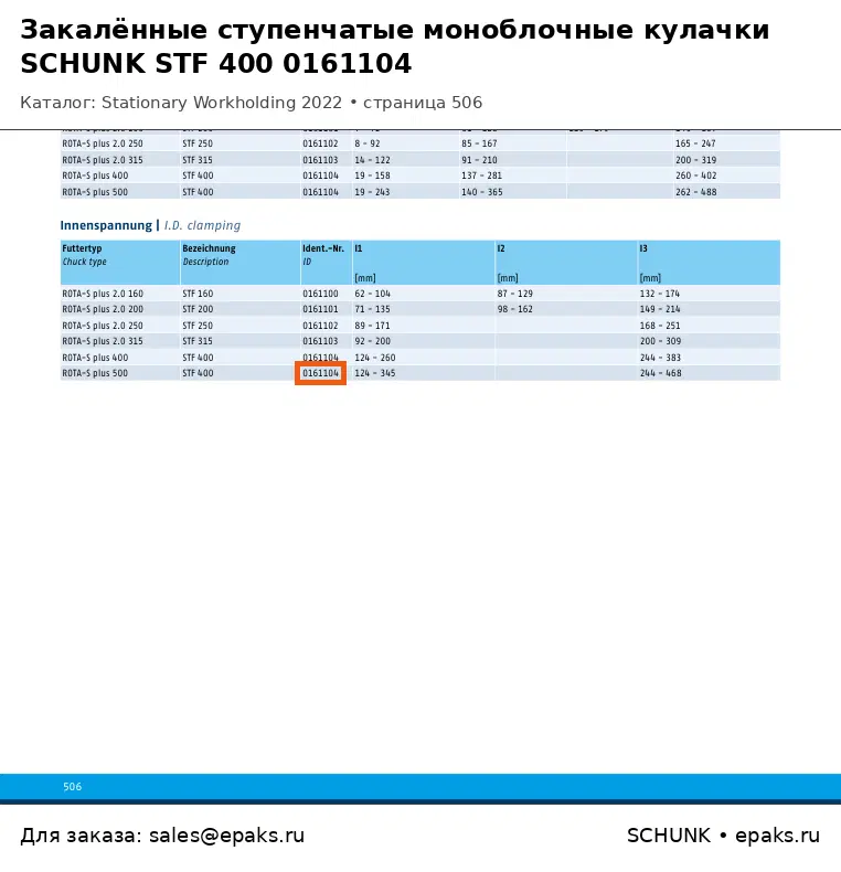 SCHUNK 0161104