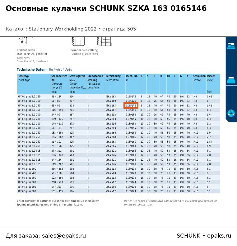 SCHUNK 0165146