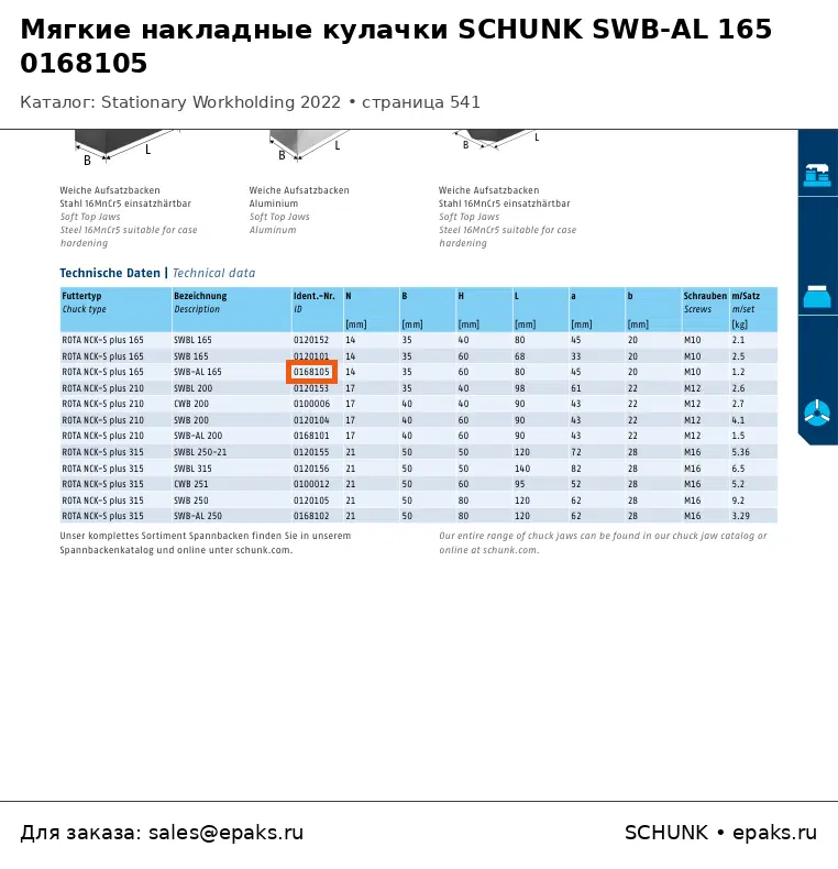 SCHUNK 0168105