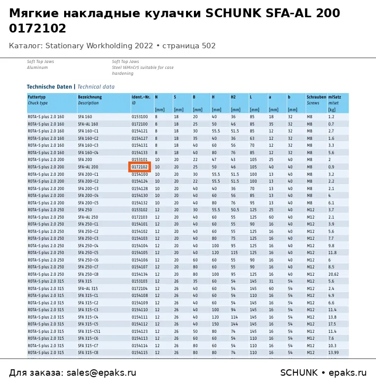 SCHUNK 0172102